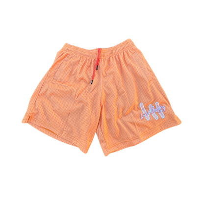 PEACH MESH SHORTS