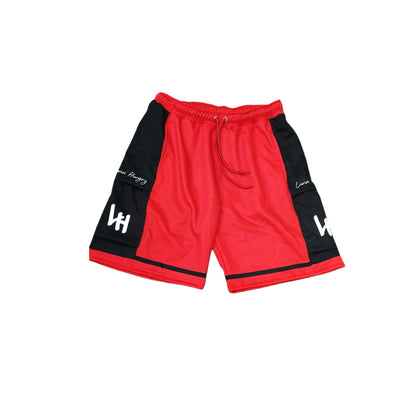 RED & BLACK ATHLETIC SHORTS