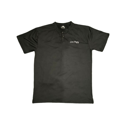 BLACK PICKLEBALL POLO