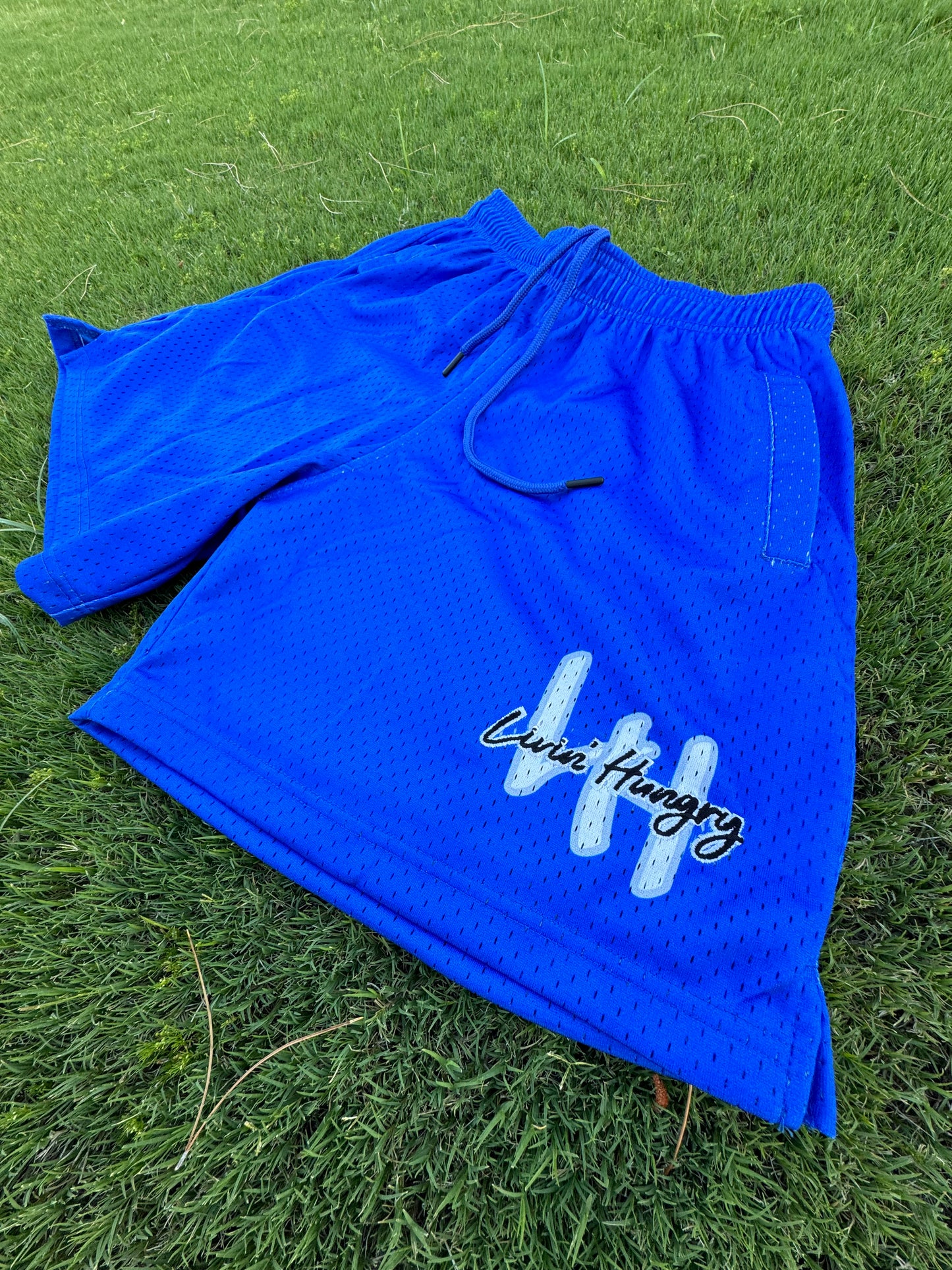 BLUE MESH SHORTS